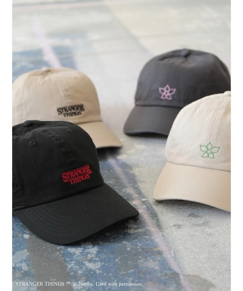 Green Parks(グリーンパークス)の「■STRANGER THINGS ロゴししゅうCAP(キャップ・レディース・ベージュ/ブラック・FREE)」の17枚目の写真