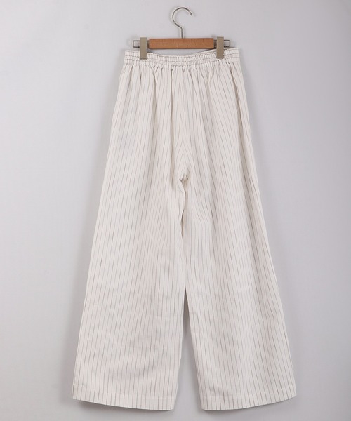 Anna Nicola（アンナニコラ）の「Anna Nicola リネンストライプ ベイカーパンツ（その他パンツ・レディース・ネイビー/ベージュ/オフホワイト・38）」の21枚目の写真