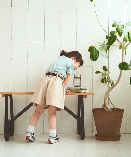 ikka(イッカ)の「ドットスカーフ付きキュロット(100~160cm)(その他パンツ・キッズ・ベージュ/ネイビー/ライトパープル・100/110/120/130/140/150/160)」の7枚目の写真