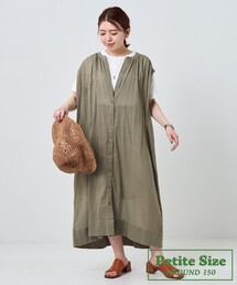 FREAK'S STORE | 【プチシリーズ】インドコットンクレープシャツワンピース(シャツワンピース)
