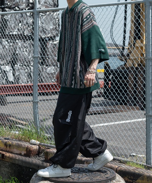 Perushu(ペルーシュ)の「ユーズドライクニットポロ(ポロシャツ・メンズ・ボルドー/オリーブ/ブルー・LARGE/MEDIUM)」の6枚目の写真