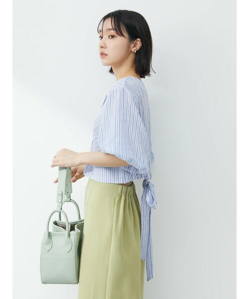 KBF（ケイビーエフ）の「KBF.ジャガードリボンプルオーバー（Tシャツ/カットソー・レディース・ブラック/ベージュ/ブルー・FREE）」の17枚目の写真