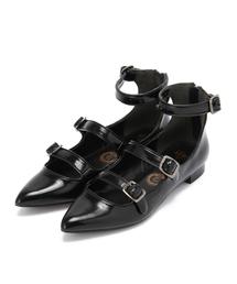 Another Edition | MADE IN HEAVEN ブラック3ストラップ/BCmade/i/H PTNT 3STRP(その他シューズ)