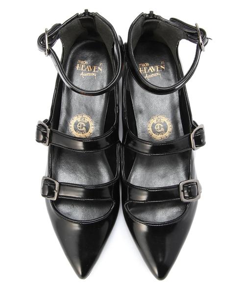 Another Edition（アナザーエディション）の「MADE IN HEAVEN ブラック3ストラップ/BCmade/i/H PTNT 3STRP◆（その他シューズ・レディース・ブラック・22.5cm/23.5cm/24.5cm）」の6枚目の写真