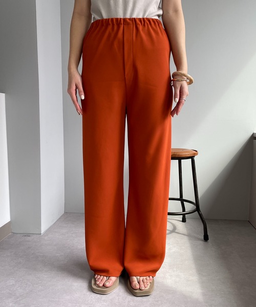 CAPRICIEUX LE'MAGE(カプリシューレマージュ)の「バイヤスイージーパンツ(その他パンツ・レディース・ブラック/オレンジ/アイボリー・FREE)」の6枚目の写真