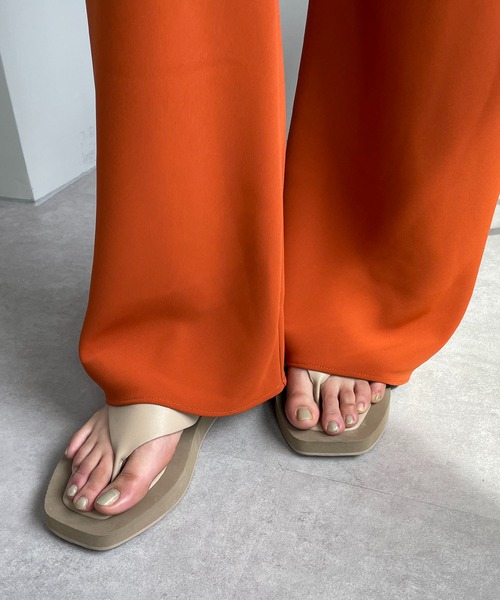 CAPRICIEUX LE'MAGE(カプリシューレマージュ)の「バイヤスイージーパンツ(その他パンツ・レディース・ブラック/オレンジ/アイボリー・FREE)」の11枚目の写真