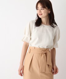 ◆タンブラーブッチャータックスリーブブラウス【WEB限定サイズ】