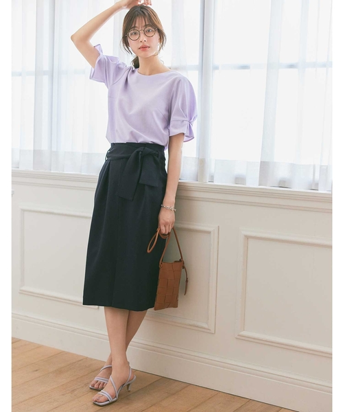 index(インデックス)の「◆タンブラーブッチャータックスリーブブラウス【WEB限定サイズ】(シャツ/ブラウス・レディース・ライトグレー/パープル/ネイビー/オフホワイト/ブルー/ピンク・40/38/42/36)」の17枚目の写真