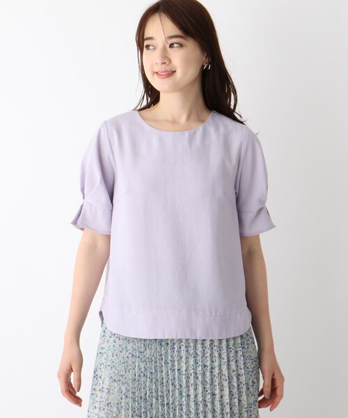 index(インデックス)の「◆タンブラーブッチャータックスリーブブラウス【WEB限定サイズ】(シャツ/ブラウス・レディース・ライトグレー/パープル/ネイビー/オフホワイト/ブルー/ピンク・40/38/42/36)」の18枚目の写真