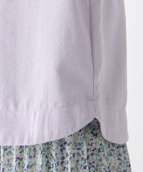 index(インデックス)の「◆タンブラーブッチャータックスリーブブラウス【WEB限定サイズ】(シャツ/ブラウス・レディース・ライトグレー/パープル/ネイビー/オフホワイト/ブルー/ピンク・40/38/42/36)」の8枚目の写真