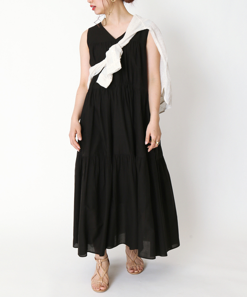 《追加》ティアードVネックワンピース