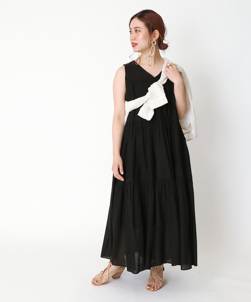 《追加》ティアードVネックワンピース