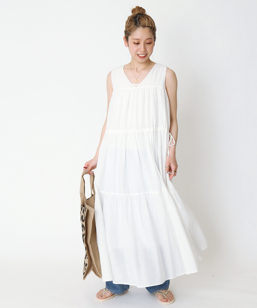 《追加》ティアードVネックワンピース