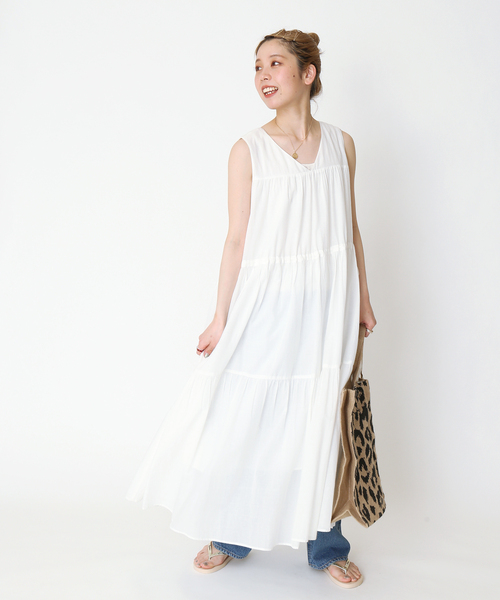 《追加》ティアードVネックワンピース