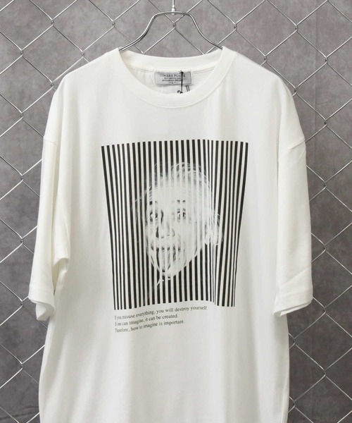 Right-on（ライトオン）の「偉人プリントＴシャツ（Tシャツ/カットソー・メンズ・ブラック/ホワイト/その他1/その他3・M/L/XL）」の2枚目の写真