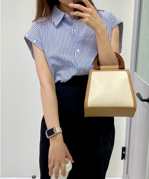 INGNI（イング）の「マルチWAYシャツ（シャツ/ブラウス・レディース・オフホワイト/ブルー系1/ピンク系9・M）」の22枚目の写真