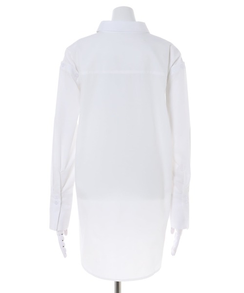 INGNI（イング）の「マルチWAYシャツ（シャツ/ブラウス・レディース・オフホワイト/ブルー系1/ピンク系9・M）」の6枚目の写真