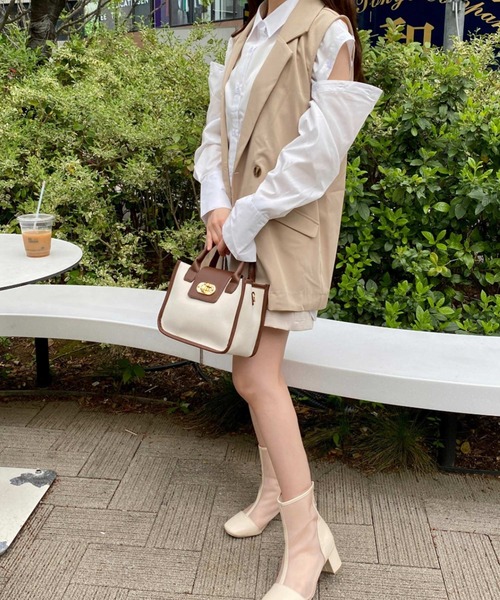 INGNI（イング）の「マルチWAYシャツ（シャツ/ブラウス・レディース・オフホワイト/ブルー系1/ピンク系9・M）」の11枚目の写真