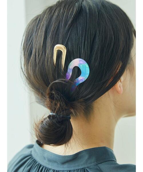 AMERICAN HOLIC(アメリカンホリック)の「2セットヘアスティック(その他ヘアアクセサリー・レディース・ベージュ/その他6/ブルー・FREE)」の4枚目の写真