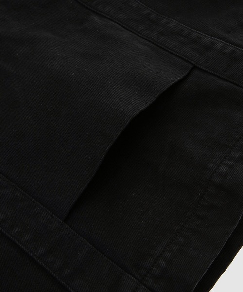 RAF SIMONS(ラフシモンズ)の「Small denim tote bag with leather badge(トートバッグ・メンズ・ブラック・ONE SIZE)」の4枚目の写真