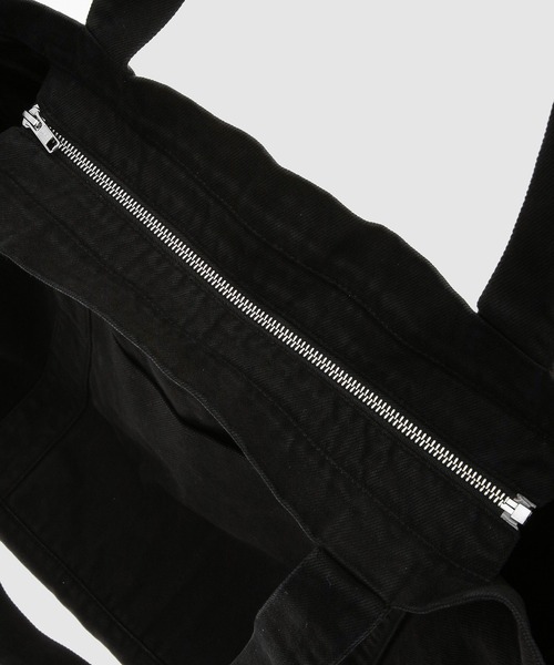 RAF SIMONS（ラフシモンズ）の「Small denim tote bag with leather