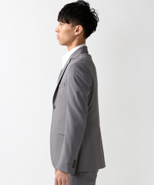 ABAHOUSE（アバハウス）の「【FLEX JACKET】【セットアップ対応】2WAYギャバ 2ボタンジャケット（テーラードジャケット・メンズ・ブラック/グレー/ネイビー・2/1/3/4）」の4枚目の写真