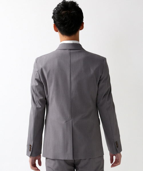 ABAHOUSE（アバハウス）の「【FLEX JACKET】【セットアップ対応】2WAYギャバ 2ボタンジャケット（テーラードジャケット・メンズ・ブラック/グレー/ネイビー・2/1/3/4）」の5枚目の写真