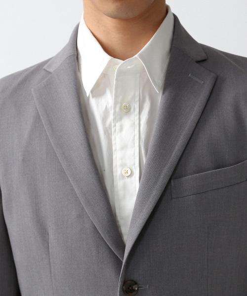 ABAHOUSE（アバハウス）の「【FLEX JACKET】【セットアップ対応】2WAYギャバ 2ボタンジャケット（テーラードジャケット・メンズ・ブラック/グレー/ネイビー・2/1/3/4）」の9枚目の写真