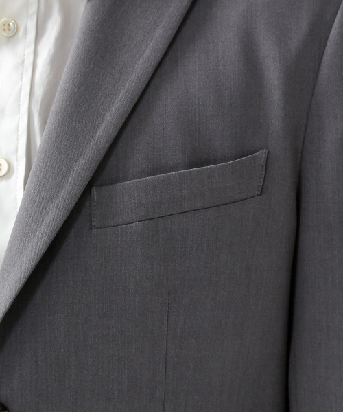 ABAHOUSE（アバハウス）の「【FLEX JACKET】【セットアップ対応】2WAYギャバ 2ボタンジャケット（テーラードジャケット・メンズ・ブラック/グレー/ネイビー・2/1/3/4）」の10枚目の写真