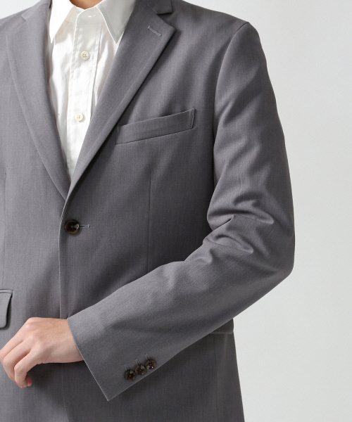 ABAHOUSE（アバハウス）の「【FLEX JACKET】【セットアップ対応】2WAYギャバ 2ボタンジャケット（テーラードジャケット・メンズ・ブラック/グレー/ネイビー・2/1/3/4）」の11枚目の写真