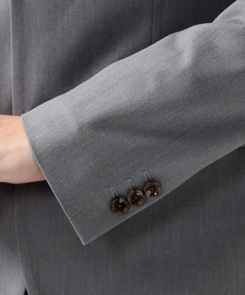 ABAHOUSE（アバハウス）の「【FLEX JACKET】【セットアップ対応】2WAYギャバ 2ボタンジャケット（テーラードジャケット・メンズ・ブラック/グレー/ネイビー・2/1/3/4）」の12枚目の写真