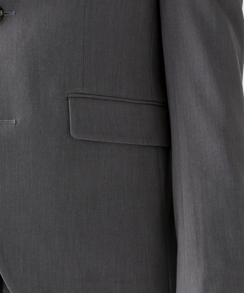 ABAHOUSE（アバハウス）の「【FLEX JACKET】【セットアップ対応】2WAYギャバ 2ボタンジャケット（テーラードジャケット・メンズ・ブラック/グレー/ネイビー・2/1/3/4）」の13枚目の写真