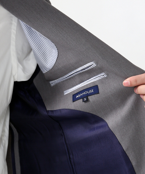 ABAHOUSE（アバハウス）の「【FLEX JACKET】【セットアップ対応】2WAYギャバ 2ボタンジャケット（テーラードジャケット・メンズ・ブラック/グレー/ネイビー・2/1/3/4）」の6枚目の写真