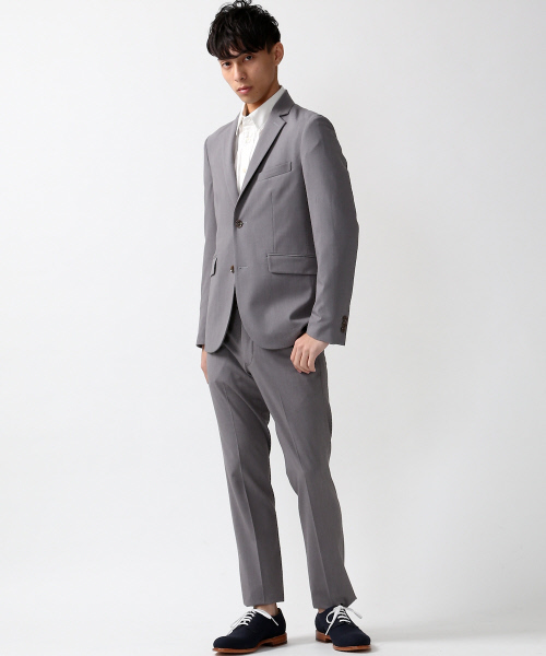 ABAHOUSE（アバハウス）の「【FLEX JACKET】【セットアップ対応】2WAYギャバ 2ボタンジャケット（テーラードジャケット・メンズ・ブラック/グレー/ネイビー・2/1/3/4）」の7枚目の写真