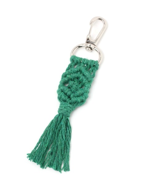 studio CLIP(スタディオクリップ)の「マクラメカラーチャーム(チャーム・レディース・ライトグレー/ベージュ/グリーン・FREE)」の3枚目の写真