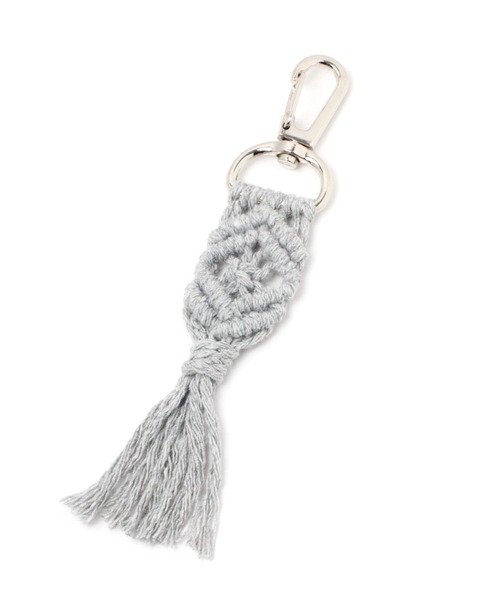 studio CLIP(スタディオクリップ)の「マクラメカラーチャーム(チャーム・レディース・ライトグレー/ベージュ/グリーン・FREE)」の2枚目の写真