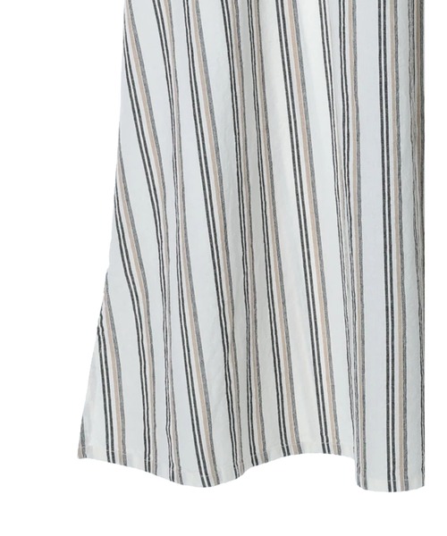 CRAFT STANDARD BOUTIQUE（クラフトスタンダードブティック）の「Vネックリネン混カフタンワンピース　＊◆（ワンピース・レディース・ストライプ・FREE）」の5枚目の写真