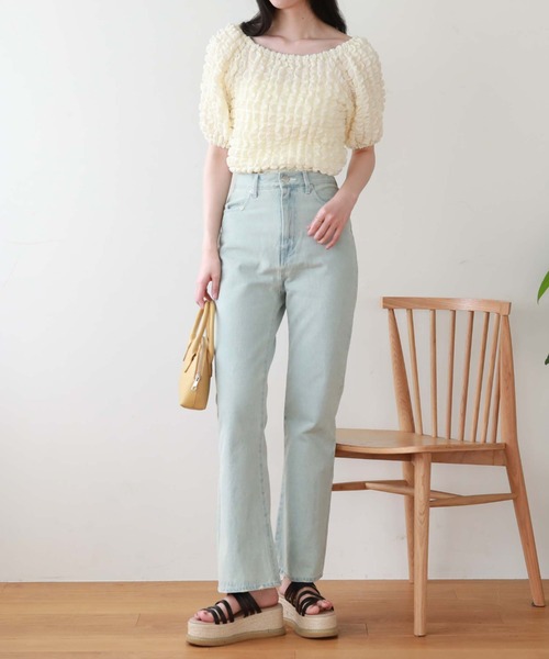 archives（アルシーヴ）の「’２ｗａｙポップコーンオフショルＴＯＰＳ’（Tシャツ/カットソー・レディース・ブラック/ネイビー/レッド/アイボリー・MEDIUM）」の19枚目の写真