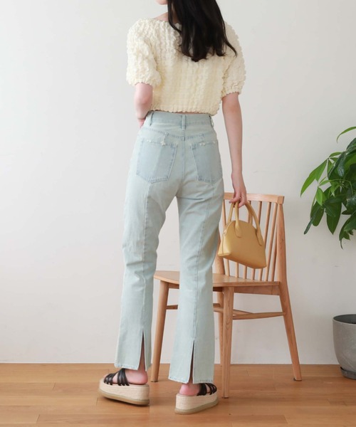 archives（アルシーヴ）の「’２ｗａｙポップコーンオフショルＴＯＰＳ’（Tシャツ/カットソー・レディース・ブラック/ネイビー/レッド/アイボリー・MEDIUM）」の6枚目の写真