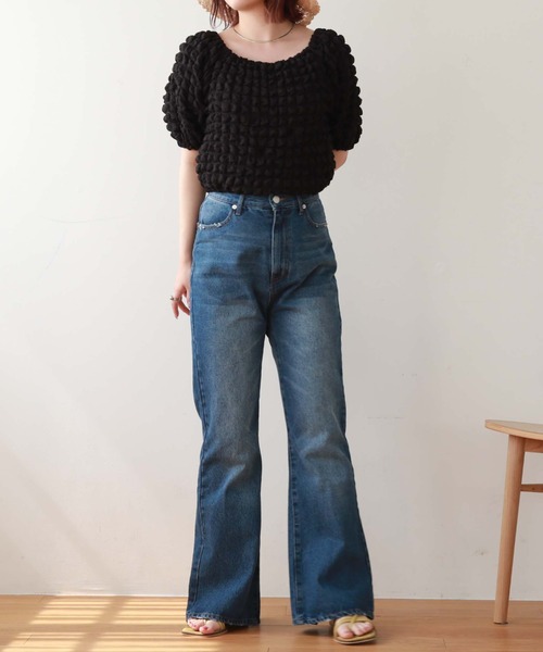 archives（アルシーヴ）の「’２ｗａｙポップコーンオフショルＴＯＰＳ’（Tシャツ/カットソー・レディース・ブラック/ネイビー/レッド/アイボリー・MEDIUM）」の7枚目の写真