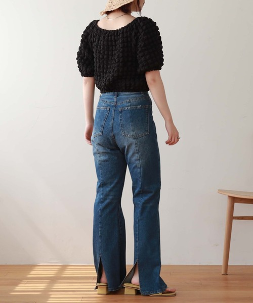 archives（アルシーヴ）の「’２ｗａｙポップコーンオフショルＴＯＰＳ’（Tシャツ/カットソー・レディース・ブラック/ネイビー/レッド/アイボリー・MEDIUM）」の12枚目の写真