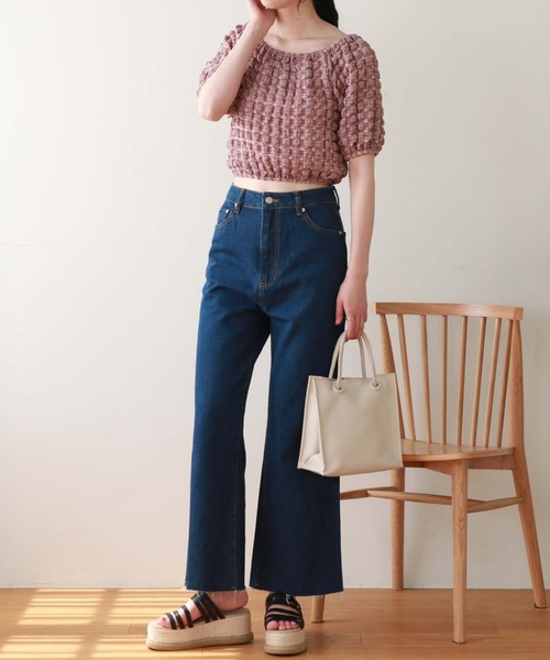 archives（アルシーヴ）の「’２ｗａｙポップコーンオフショルＴＯＰＳ’（Tシャツ/カットソー・レディース・ブラック/ネイビー/レッド/アイボリー・MEDIUM）」の13枚目の写真