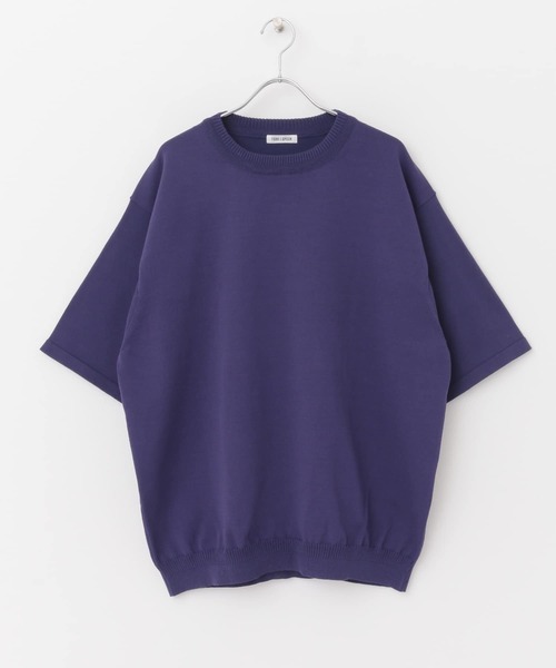 FORK&SPOON(フォークアンドスプーン)の「FORK&SPOON クルーネックニットTシャツ(Tシャツ/カットソー・メンズ・ライトグレー/パープル・4/5)」の22枚目の写真