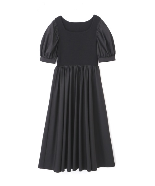 PROPORTION BODY DRESSING（プロポーションボディドレッシング）の「スクエアニットドッキングワンピース / 1212240705（ワンピース・レディース・イエロー/ボルドー/ブラック・SMALL/MEDIUM）」の15枚目の写真