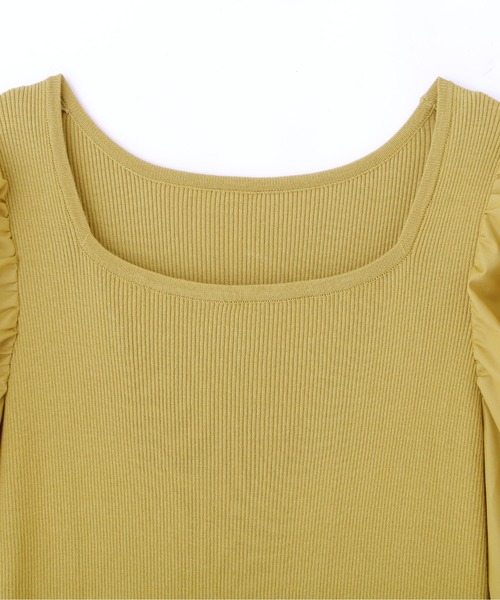 PROPORTION BODY DRESSING（プロポーションボディドレッシング）の「スクエアニットドッキングワンピース / 1212240705（ワンピース・レディース・イエロー/ボルドー/ブラック・SMALL/MEDIUM）」の21枚目の写真