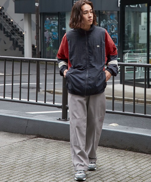 DISCUS ATHLETIC/ディスカス アスレチック 胸ロゴ刺繍ワッペン 切替