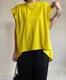 ECRIRE | 【miho.a.nicoコラボ】タックデザインノースリーブカットソーブラウス(シャツ/ブラウス)