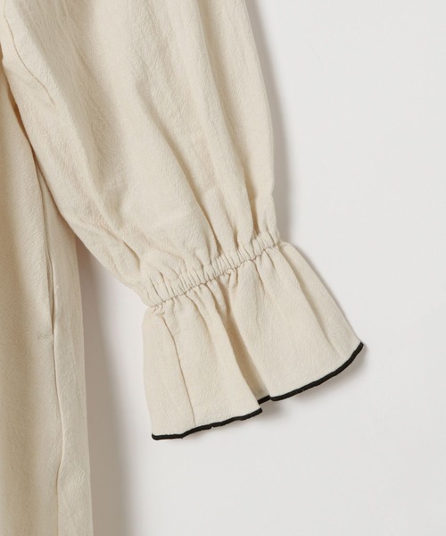 LOWRYS FARM（ローリーズファーム）の「ビッグカラーワンピース　157859（ワンピース・キッズ・ブラック/アイボリー・110cm/120cm/130cm/140cm/150cm）」の5枚目の写真