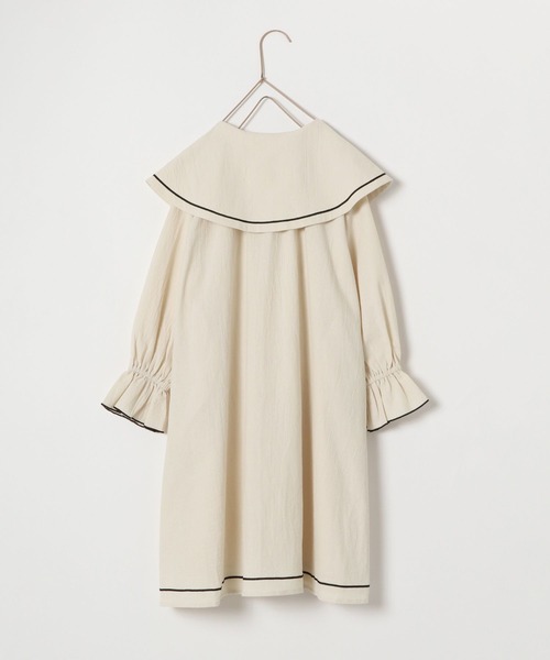 LOWRYS FARM（ローリーズファーム）の「ビッグカラーワンピース　157859（ワンピース・キッズ・ブラック/アイボリー・110cm/120cm/130cm/140cm/150cm）」の8枚目の写真