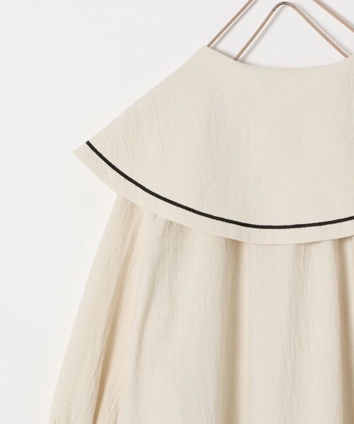 LOWRYS FARM（ローリーズファーム）の「ビッグカラーワンピース　157859（ワンピース・キッズ・ブラック/アイボリー・110cm/120cm/130cm/140cm/150cm）」の9枚目の写真